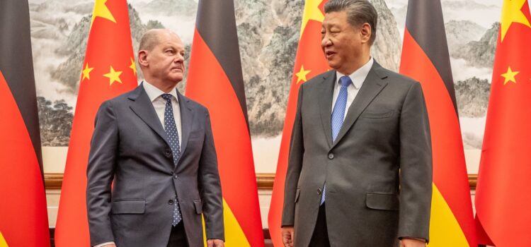 Olaf Scholz cere Chinei să susțină obținerea unei ”PĂCI CORECTE” în Ucraina și vrea avansarea schimburilor comerciale