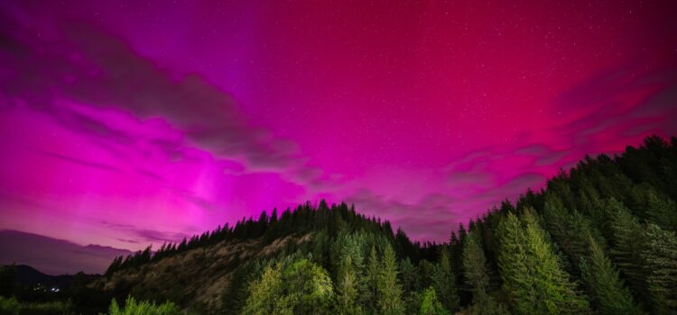 Aurora Boreală a fost vizibilă pe cer în România.