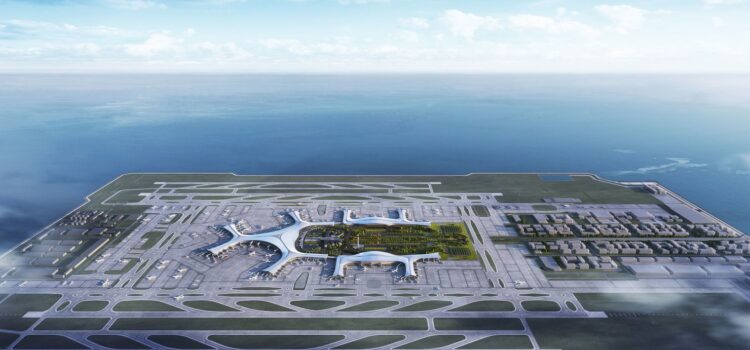 China construiește cel mai mare aeroport pe o insulă artificială