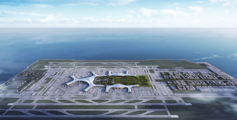 China construiește cel mai mare aeroport pe o insulă artificială