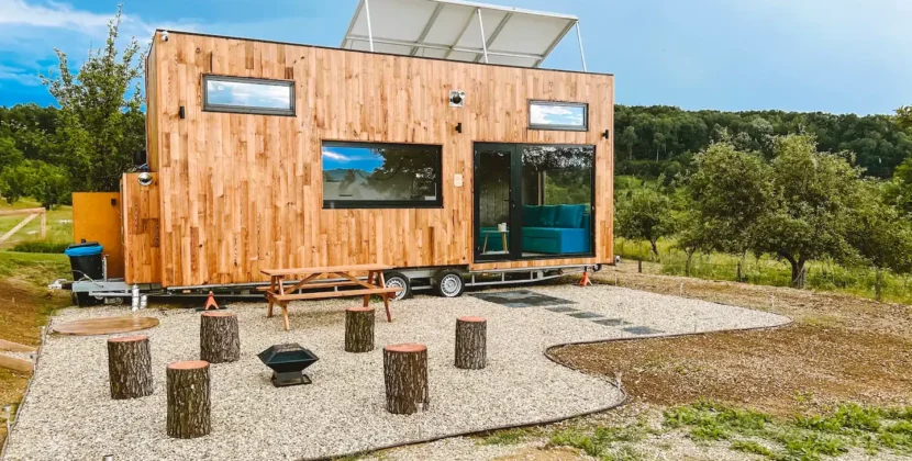 Tiny house-urile oferă un refugiu în mijlocul naturii