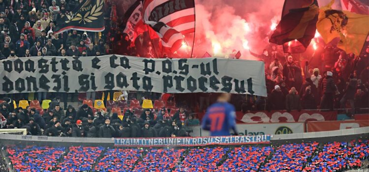 FCSB- Dinamo cu peste 30.000 de suporteri prezenți pe Arena Națională. Toate mesajele peluzelor și cine a câștigat duelul ultrașilor