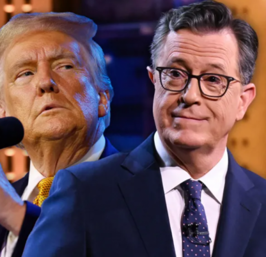Stephen Colbert revine pe micile ecrane după viralizarea unui deepfake cu Donald Trump care îl aruncă la gunoi