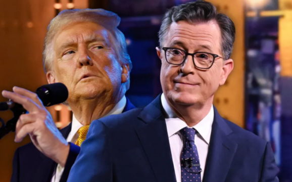 Stephen Colbert revine pe micile ecrane după viralizarea unui deepfake cu Donald Trump care îl aruncă la gunoi