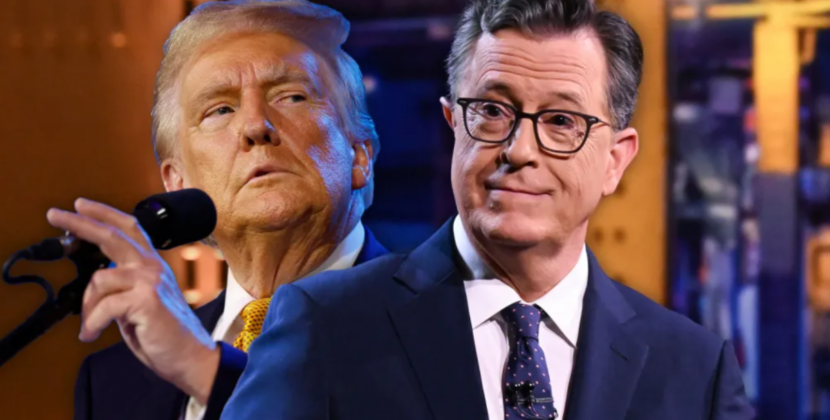 Stephen Colbert revine pe micile ecrane după viralizarea unui deepfake cu Donald Trump care îl aruncă la gunoi
