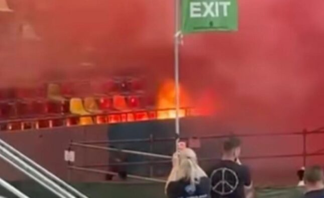 Incendiu pe Arena Națională, la concertul artistului Max Korzh. 15 persoane au avut nevoie de îngrijiri medicale