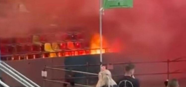 Incendiu pe Arena Națională, la concertul artistului Max Korzh. 15 persoane au avut nevoie de îngrijiri medicale