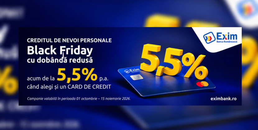 Black Friday cu dobândă redusă la creditul de nevoi personale